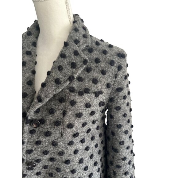 OPENING CEREMONY Gray Polka Dot Wool Blend Jacket Size Small - Picture 3 of 7